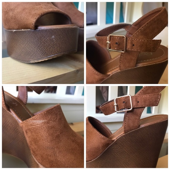 |RETRO| Wooden Platform Wedges - Picture 5 of 5